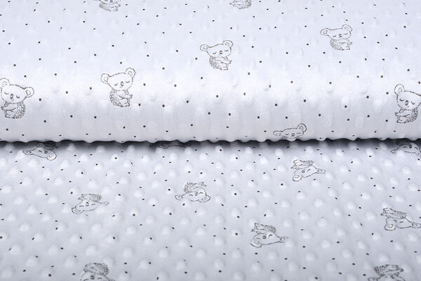 Koala Minky Polaire Argent Koala Minky Polaire Argent