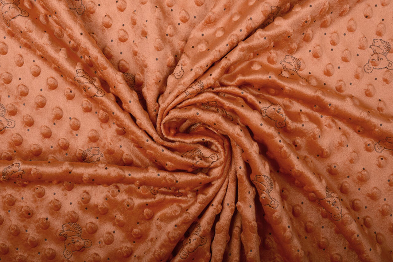 Koala Minky Fleece Oranje Brique