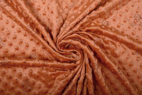 Koala Minky Fleece Oranje Brique