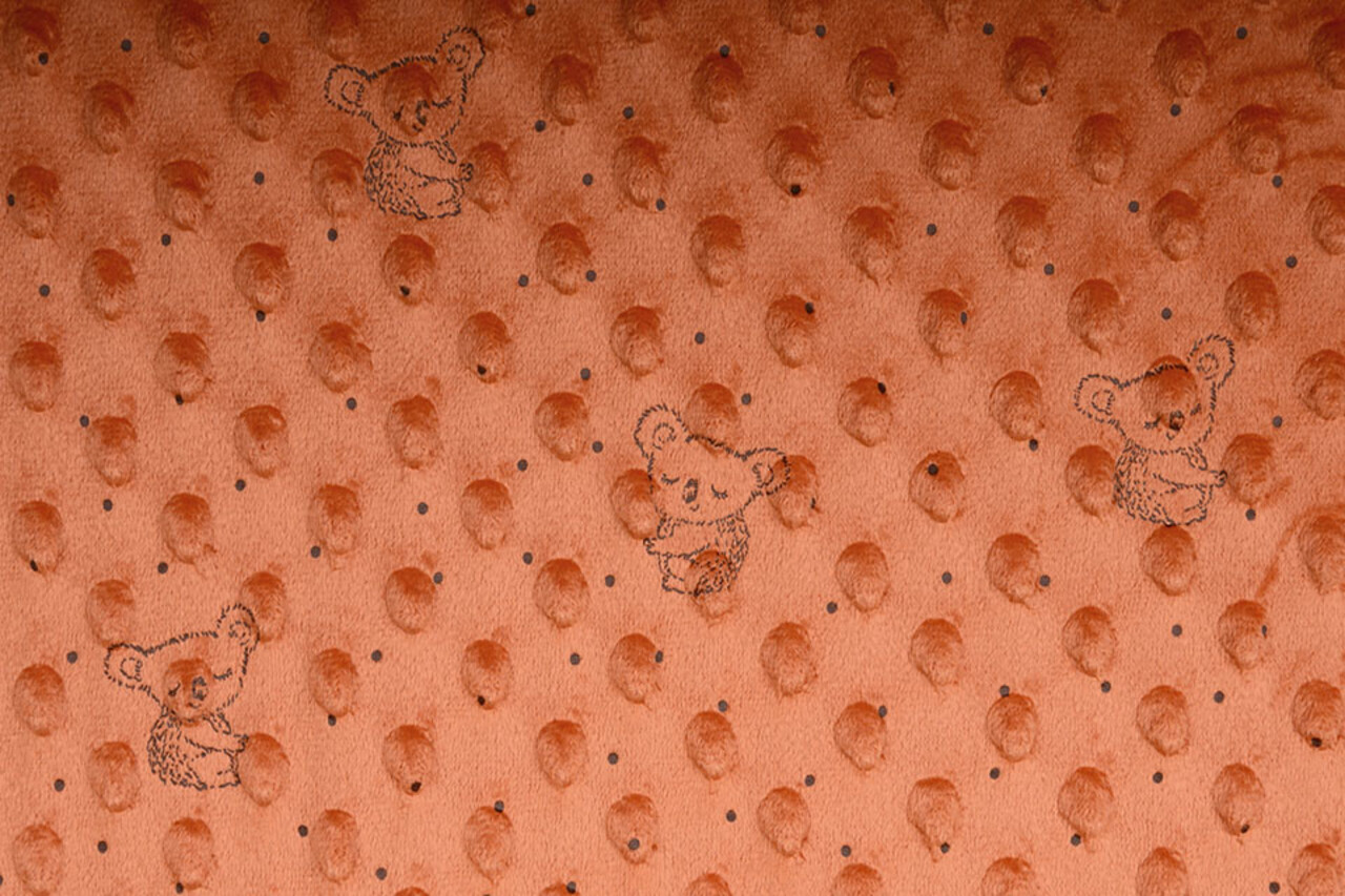Koala Minky Fleece Oranje Brique