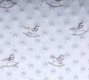 Hobbelpaard Minky Polaire Argent Hobbelpaard Minky Polaire Argent