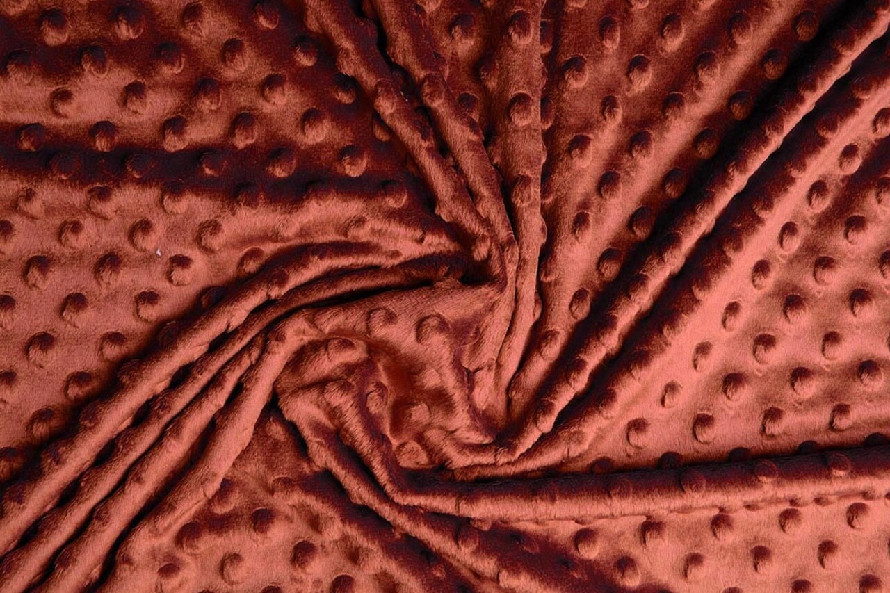 Minky Fleece Rust Brique