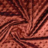 Minky Fleece Stoff Rust Brique Minky Fleece Stoff Rust Brique