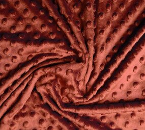 Minky Fleece Rust Brique Minky Fleece Rust Brique