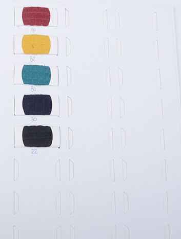 Samplecard Waffle Pique Samplecard Waffle Pique