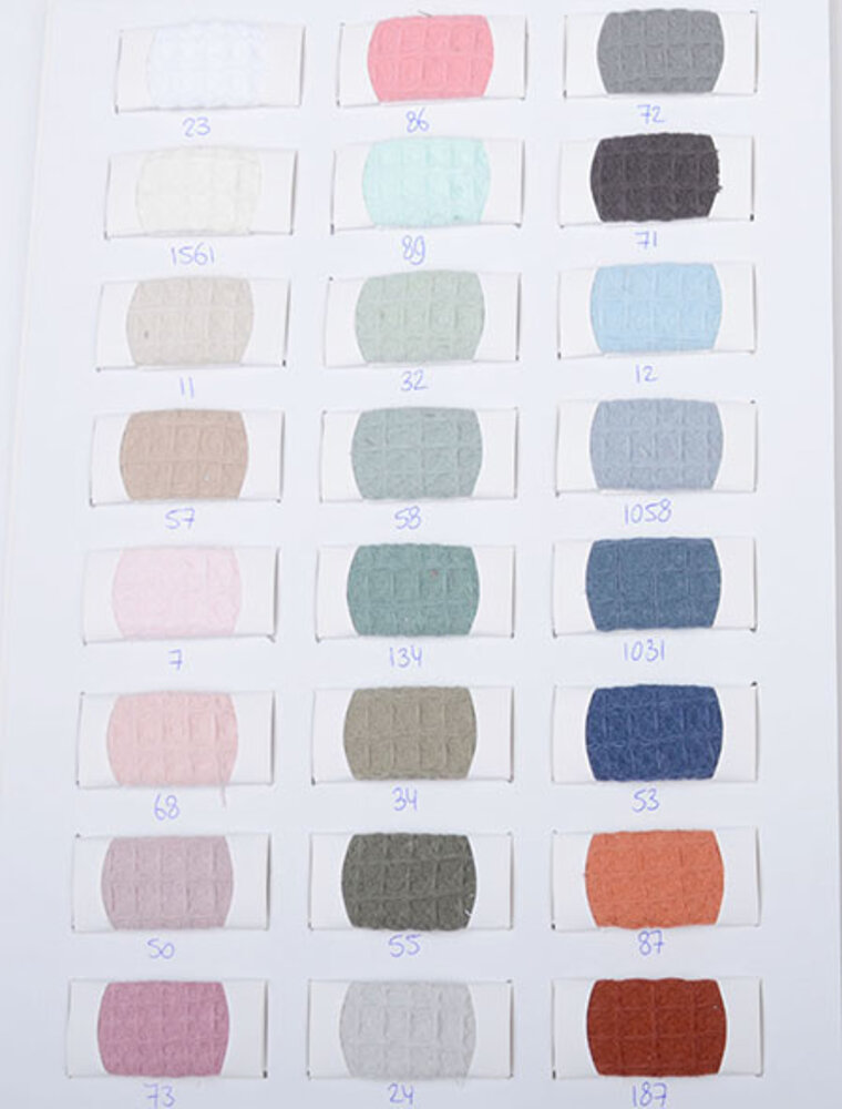 Samplecard Waffle Pique Samplecard Waffle Pique