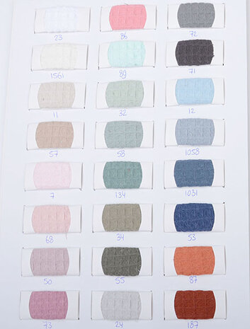 Samplecard Waffle Pique Samplecard Waffle Pique