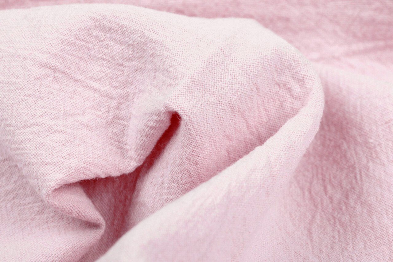Oeko-Tex®  100% Washed Cotton Light Pink
