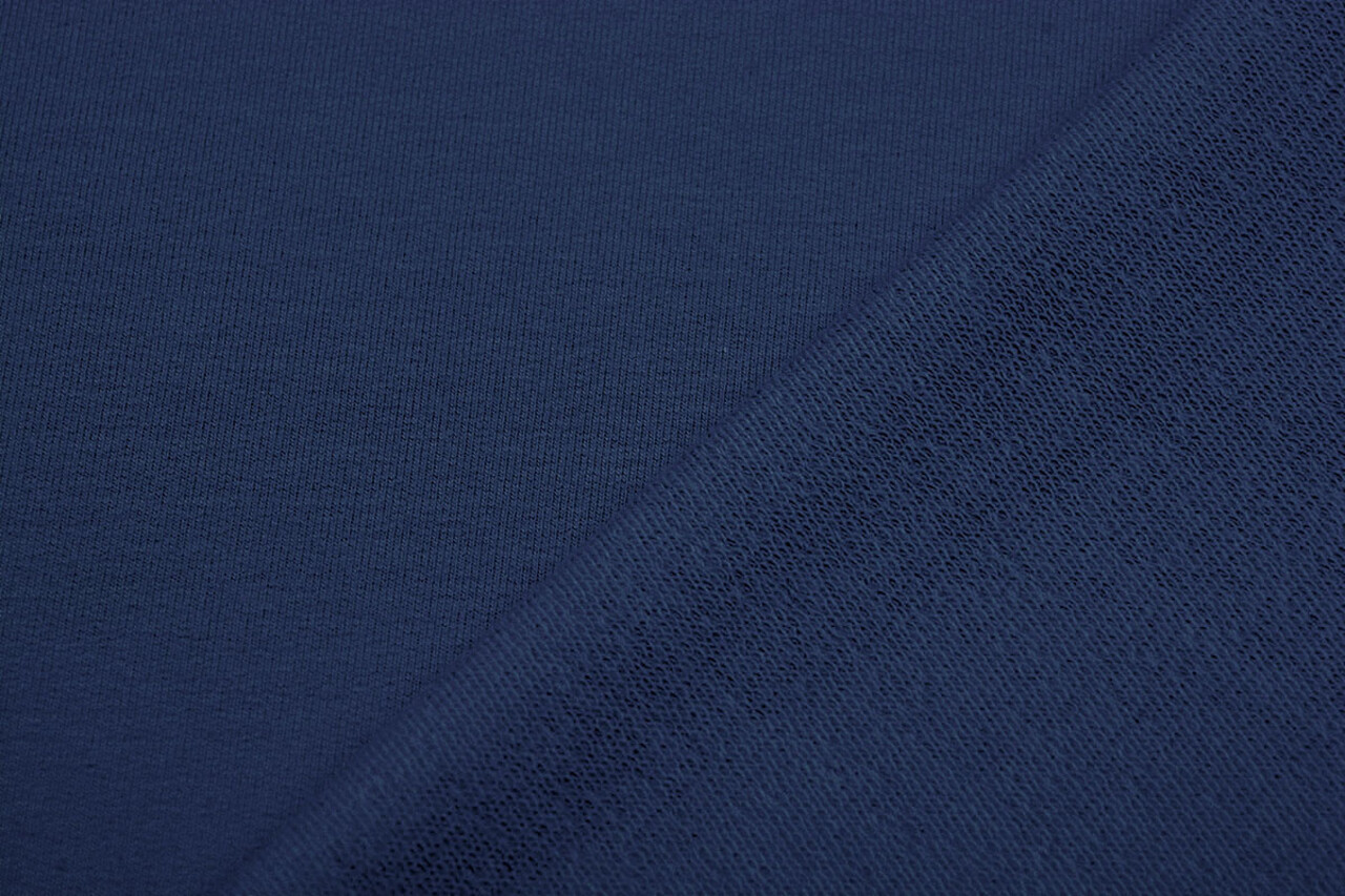 Oeko-Tex®  French Terry Politie Blauw Oeko-Tex®  French Terry Politie Blauw