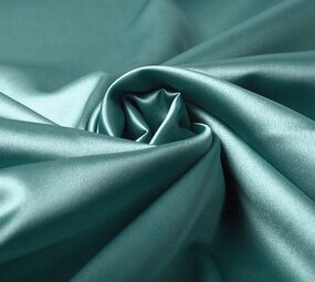 Stretch Satin Jade Green