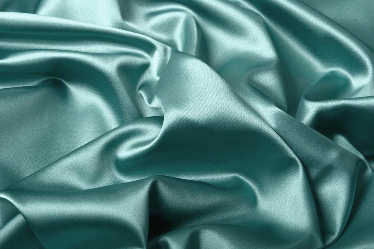 Stretch-Satin Jade Grün