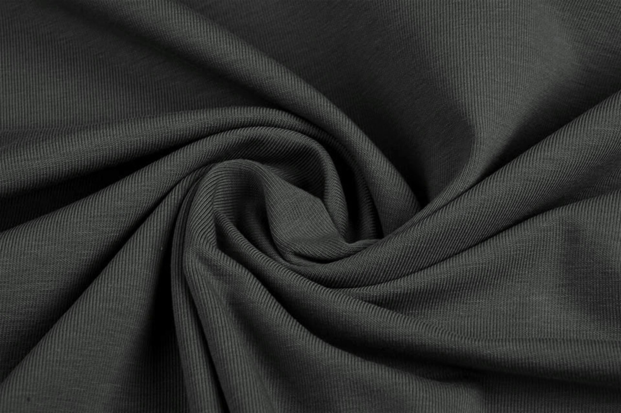 Oeko-Tex®  Cotton Jersey Donker grijs Oeko-Tex®  Cotton Jersey Donker grijs