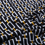 Viskose Jersey Lacquar Chains Schwarz Viskose Jersey Lacquar Chains Schwarz