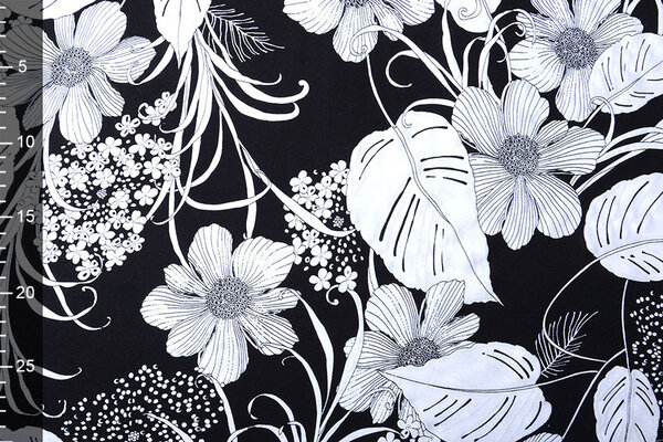 Viskose Jersey Lacquar Marina Schwarz