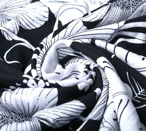 Viscose Jersey Lacquar Marina Black Viscose Jersey Lacquar Marina Black