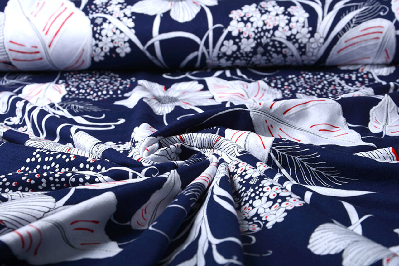 Viscose Jersey Lacquar Marina Navy