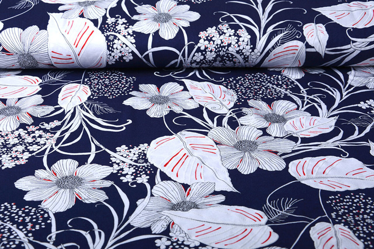 Viscose Jersey Lacquar Marina Navy