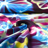 100% Viscose Digitaal Print Neon Roze Blauw 100% Viscose Digitaal Print Neon Roze Blauw