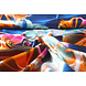 100% Viscosa Digitale Stampa Neon Blu Arancione 100% Viscosa Digitale Stampa Neon Blu Arancione
