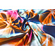 100% Viscosa Digitale Stampa Neon Blu Arancione 100% Viscosa Digitale Stampa Neon Blu Arancione