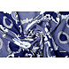 Jersey de Viscosa Lacquar Flores Flor Azul Marino Azul Jersey de Viscosa Lacquar Flores Flor Azul Marino Azul