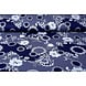 Jersey Viscose Lacquar Bunga Fleur Bleu Marine Jersey Viscose Lacquar Bunga Fleur Bleu Marine