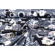 Jersey de Viscosa Lacquar Flores Flor Negro Jersey de Viscosa Lacquar Flores Flor Negro