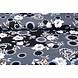Viscosa Jersey Laccato Bunga Fiore Nero Viscosa Jersey Laccato Bunga Fiore Nero
