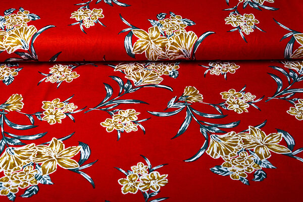 Jersey de Viscosa Lacquar Lule Rojo