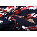 Jersey Viscose Lacquar Pluma Marine Rouge