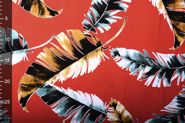 Viscose Jersey  Lacquar Pluma Red Viscose Jersey  Lacquar Pluma Red