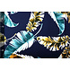 Viscosa Jersey Laccato Pluma Blu Navy Verde
