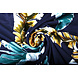 Viscosa Jersey Laccato Pluma Blu Navy Verde