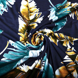 Viscose Jersey Lacquar Pluma Navy Green Viscose Jersey Lacquar Pluma Navy Green