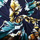 Viscose Jersey Lacquar Pluma Navy Green