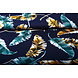 Jersey Viscose Lacquar Pluma Marine Vert Jersey Viscose Lacquar Pluma Marine Vert