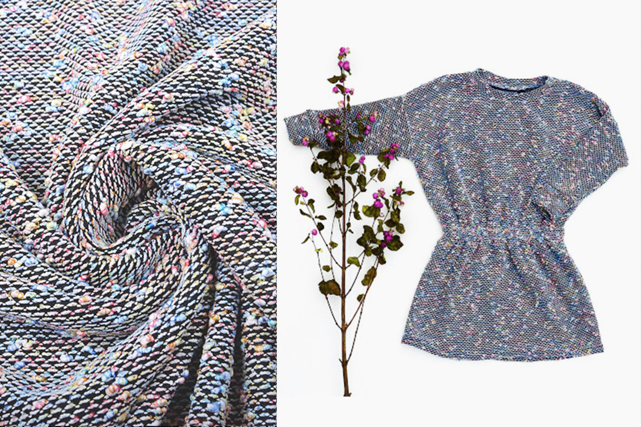 Bouclé knitted multi-color