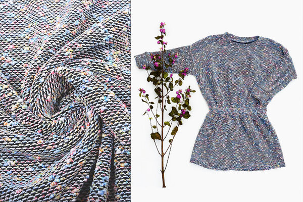 Bouclé knitted multi-color