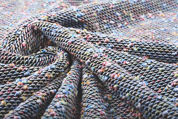 Bouclé gebreid multi-color