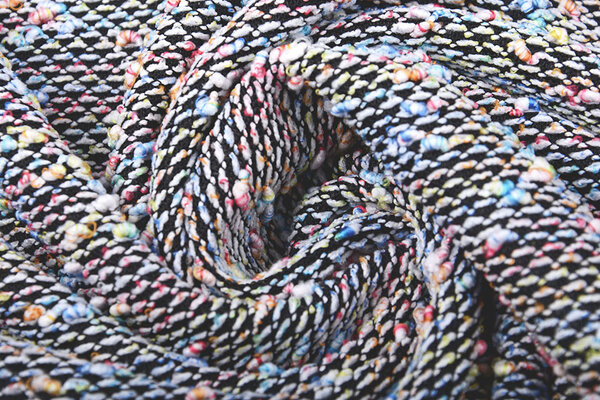 Boucle Gestrickt multi-Farbe