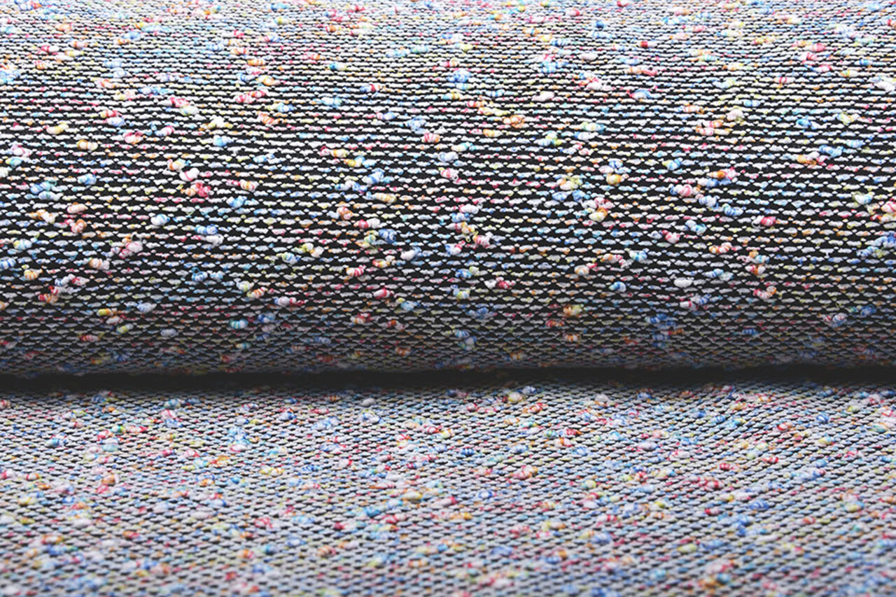 Bouclé knitted multi-color