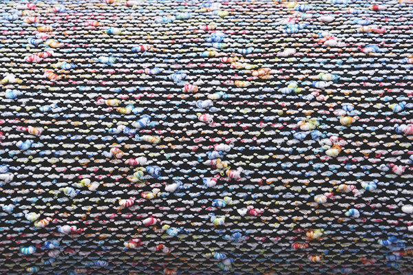 Bouclé knitted multi-color