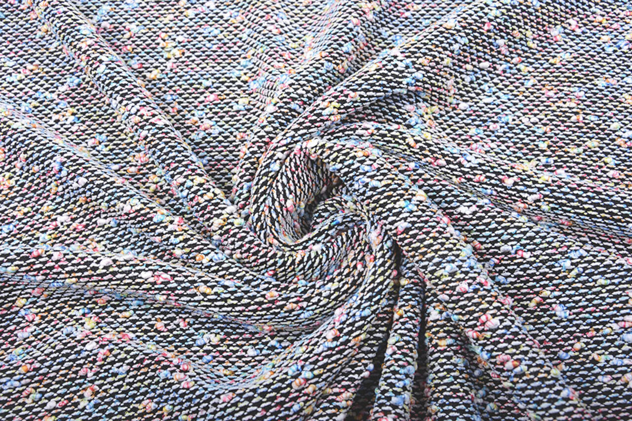 Bouclé Tricoté Multicolore-Coloris Bouclé Tricoté Multicolore-Coloris