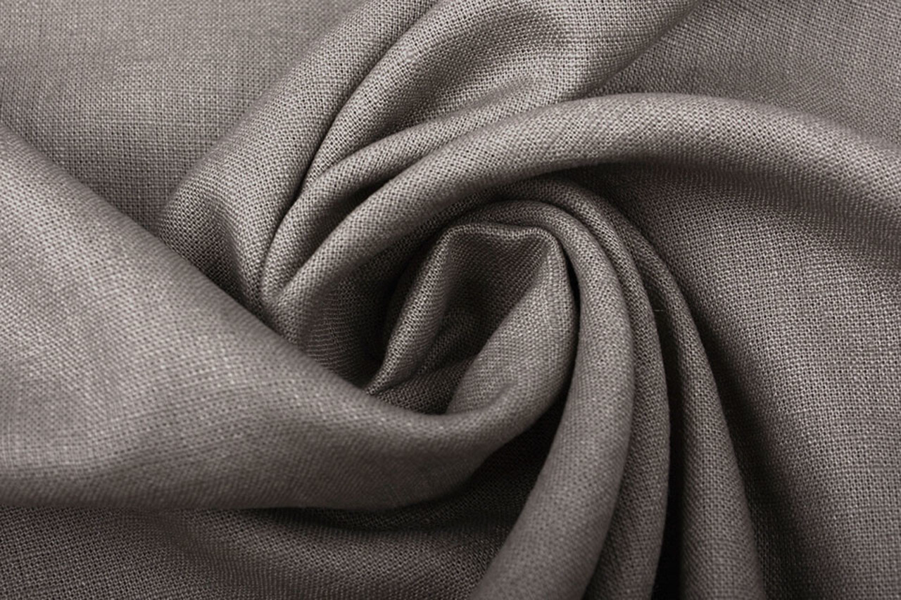 Oeko-Tex®  Gewassen Linnen Donker Taupe