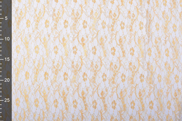 Dentelle Ziedri Blanc Or
