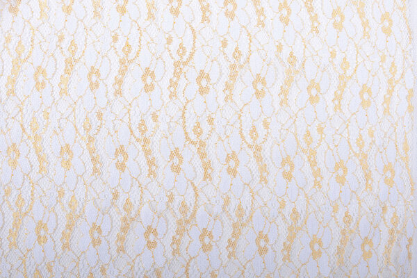 SpitzenStoff Ziedri Weiß Gold SpitzenStoff Ziedri Weiß Gold