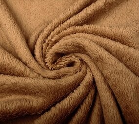 Coton Teddy Tissu Clair Marron Moka Coton Teddy Tissu Clair Marron Moka
