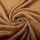 Cotton Teddy Fabric Light Mocha Brown