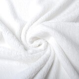Tessuto Teddy di Cotone Bianco Tessuto Teddy di Cotone Bianco