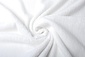 Tessuto Teddy di Cotone Bianco Tessuto Teddy di Cotone Bianco